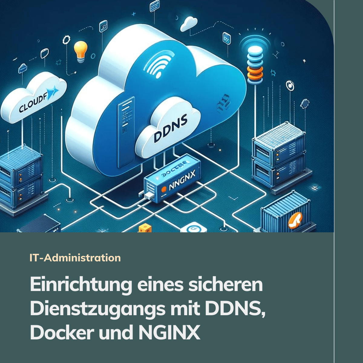 Einrichtung eines sicheren Dienstzugangs mit DDNS, Docker und NGINX
